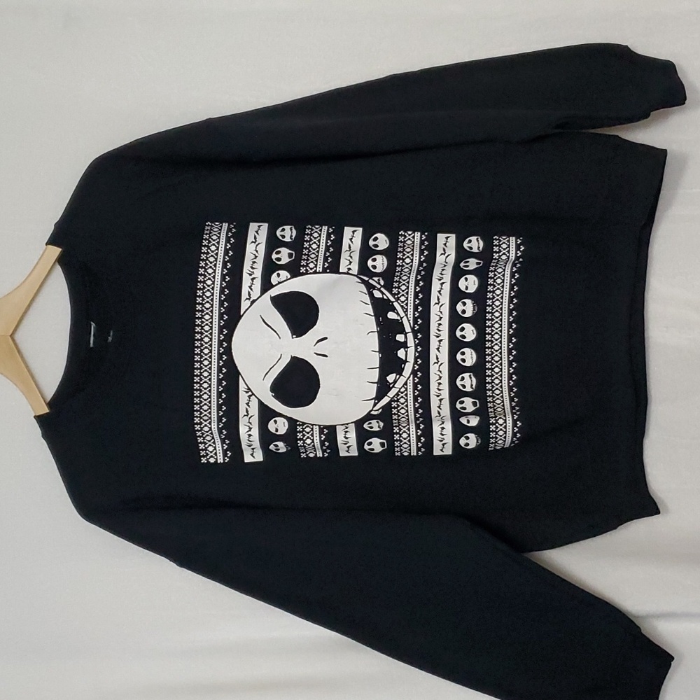 Disney Nightmare Before Christmas Jack Black Sweatshirt Size XL